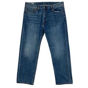 Levis 505 Straight Leg Mens Jeans Size 40 x 30  Blue Regular Fit 100% Cotton
